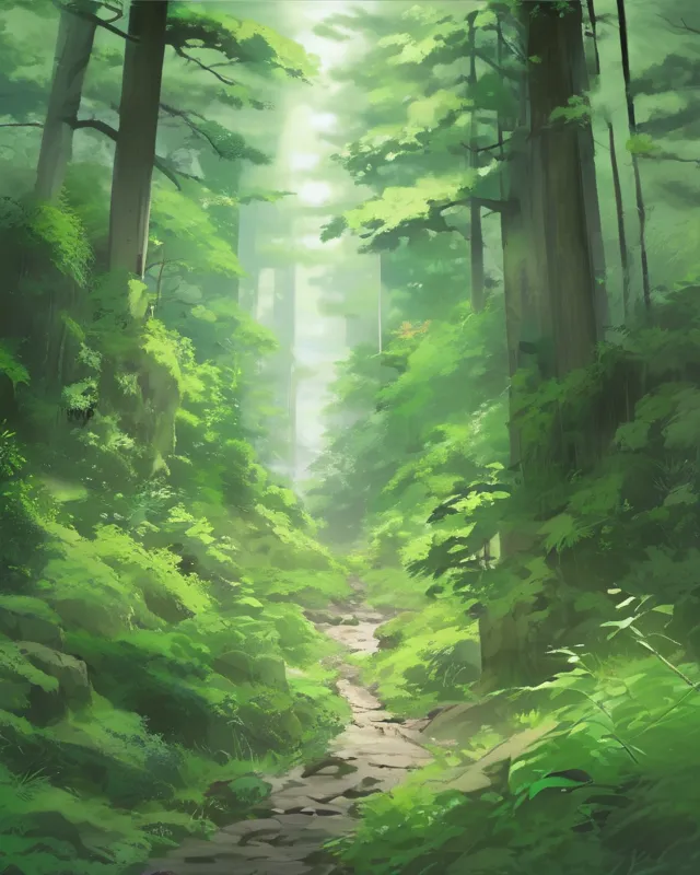 dense forest, green