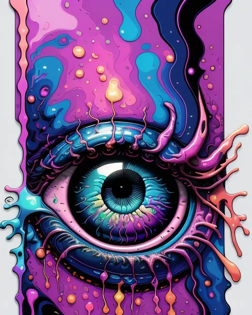 abstract painting eyeball bright - Free AI Photo Generator - starryai