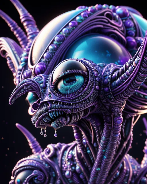 crystal alien - Free AI Photo Generator - starryai
