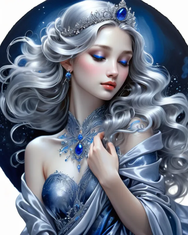 光の絵 blue goddess