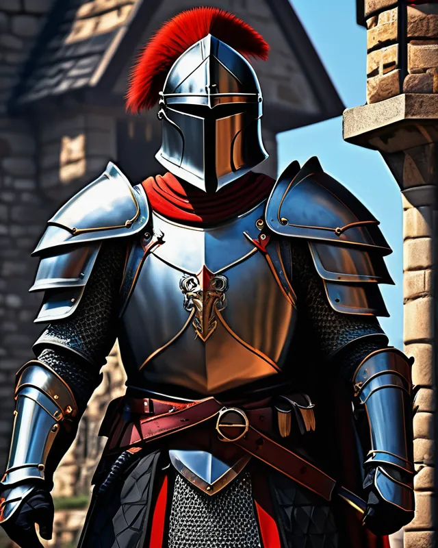 Armored Guard (Version 2) - Free AI Photo Generator - starryai