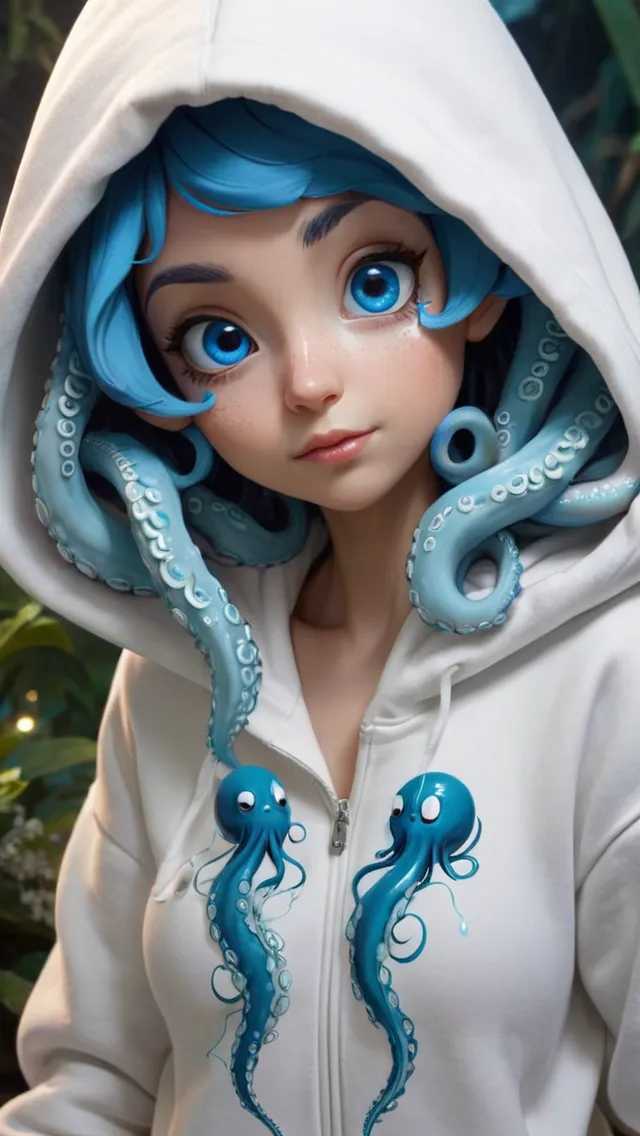 octopus girl wallpaper