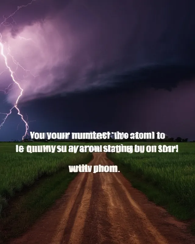 Inspirational motivational storm 