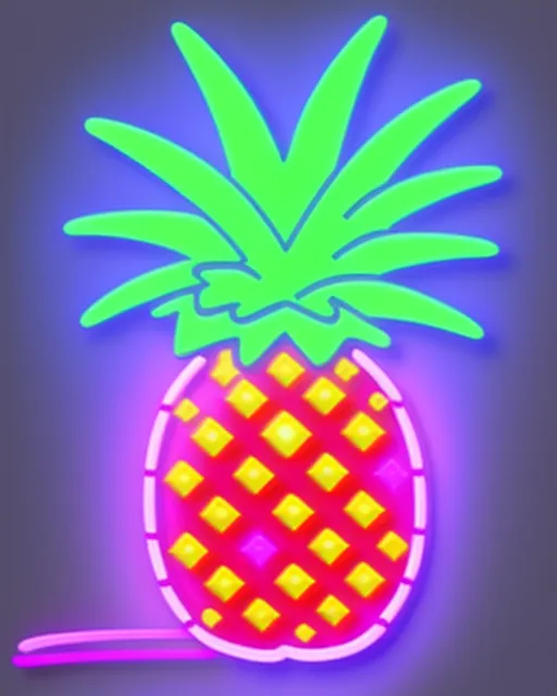Pineapple neon sign