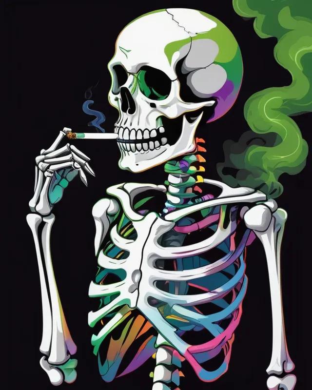 Smoking Skeleton 