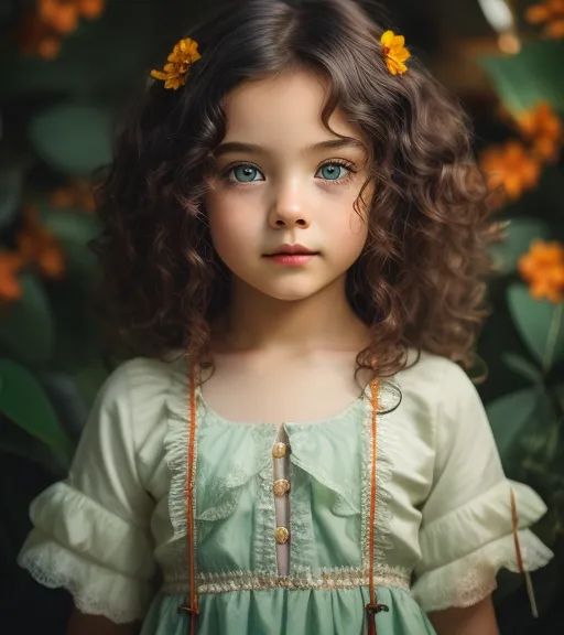 Portrait a Young Girl - Free AI Photo Generator - starryai