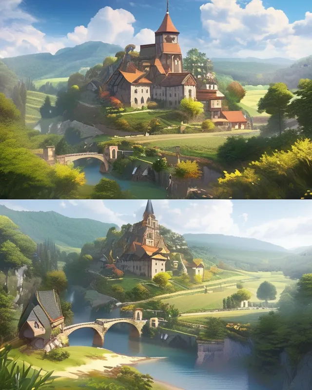 Medieval European fantasy setting - Free AI Photo Generator - starryai