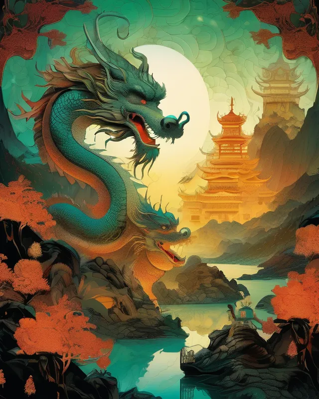 Dragon Baby Green - Free AI Photo Generator - starryai