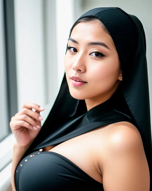 Big chest AI Beautiful Women Photo Collection 2: Lady nun bride