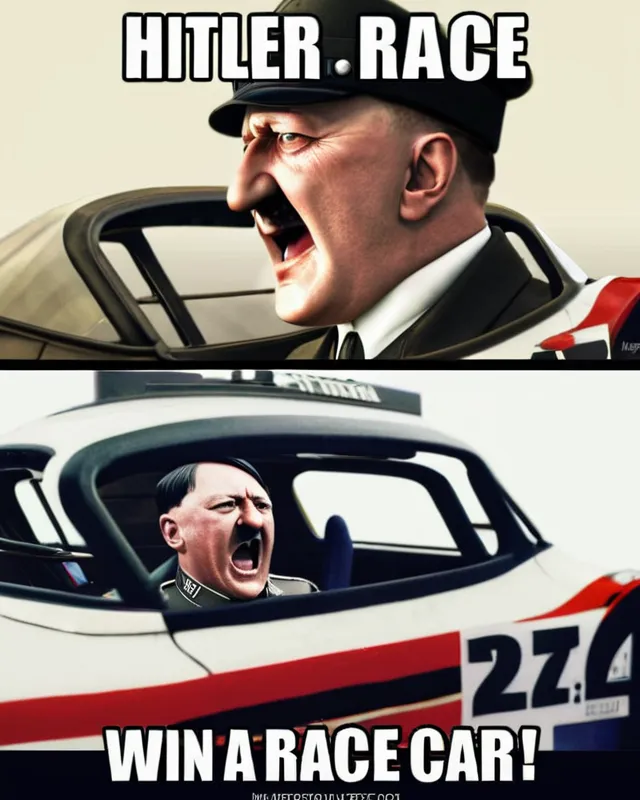 Hitler win a race car