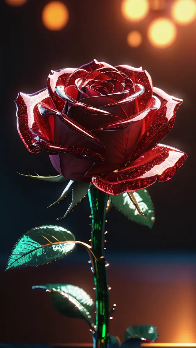 Red rose made out of             random color crackled glass extremely detailed intense color, backlit, fantasy art, cinema 4d, 8k, hyperrealism, trending on artstation, beautiful, imax, octane render, unreal engine 5, excellent quality artwork 