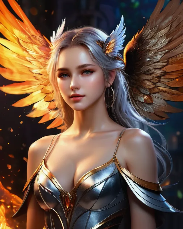 Fallen angel - AI Photo Generator - starryai