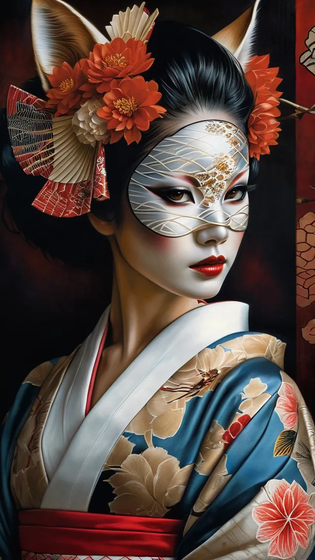 Kimono Girl, Brian M. Viveros - AI Photo Generator - starryai