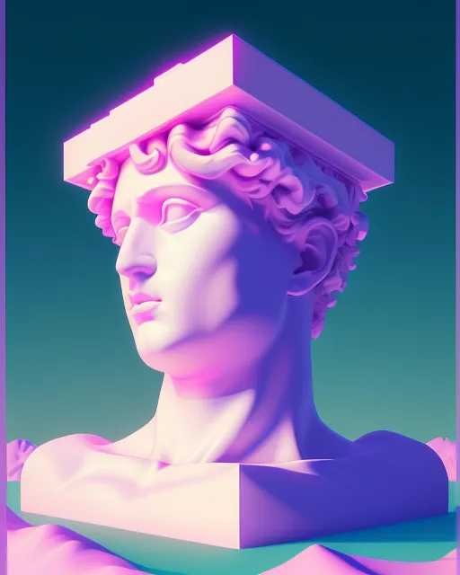 Vaporwave Saint Pepsi Empire Album Hit - AI Photo Generator - starryai