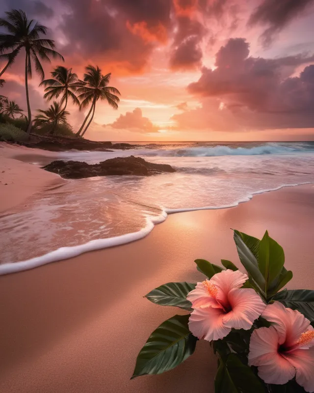 Tropical Peach Sunset