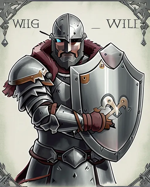 Fantasy knight fully armored a - Free AI Photo Generator - starryai