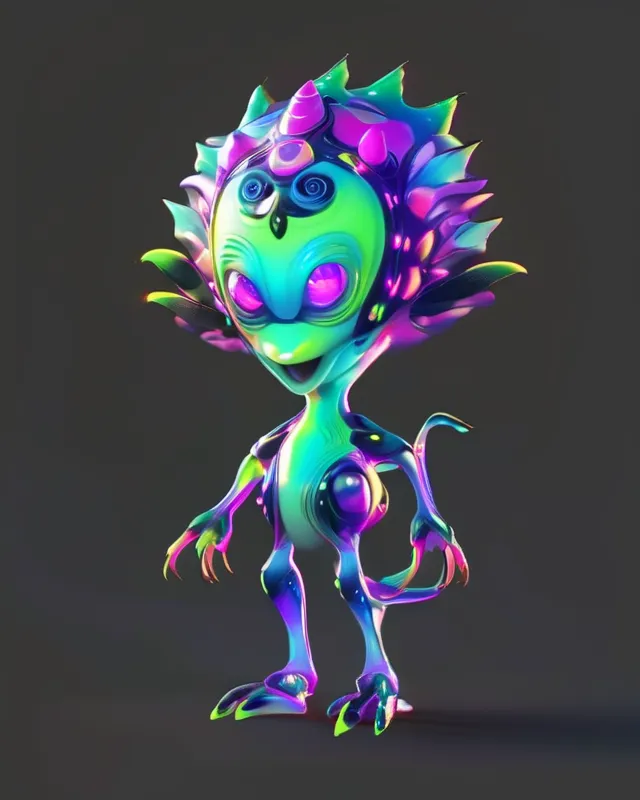Unique never before seen alien - Free AI Photo Generator - starryai