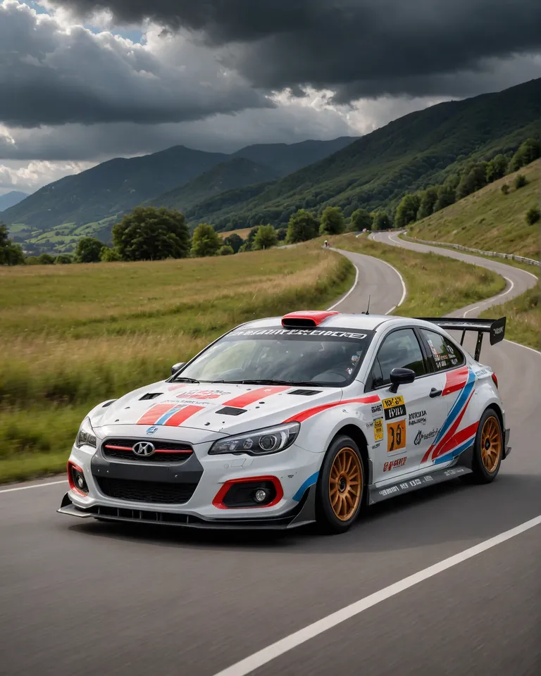 Most Aggressive Rally Build A group B rally car a martini - Free AI Photo Generator - starryai