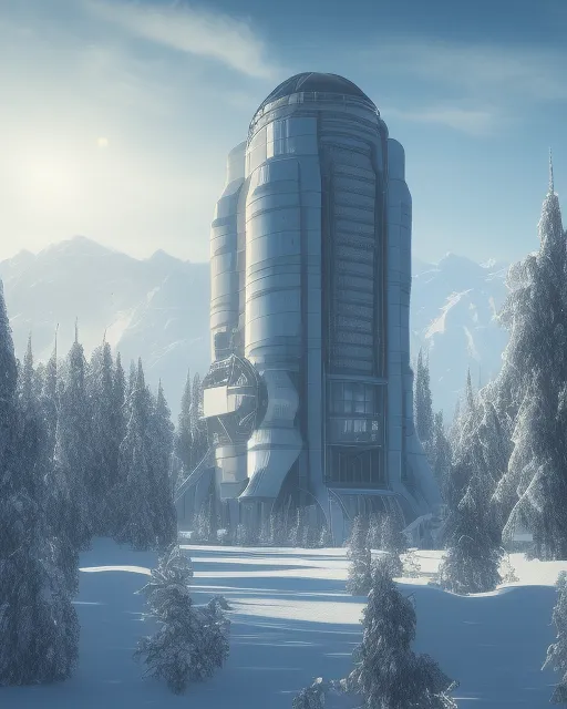 A giant research complex hidden - Free AI Photo Generator - starryai