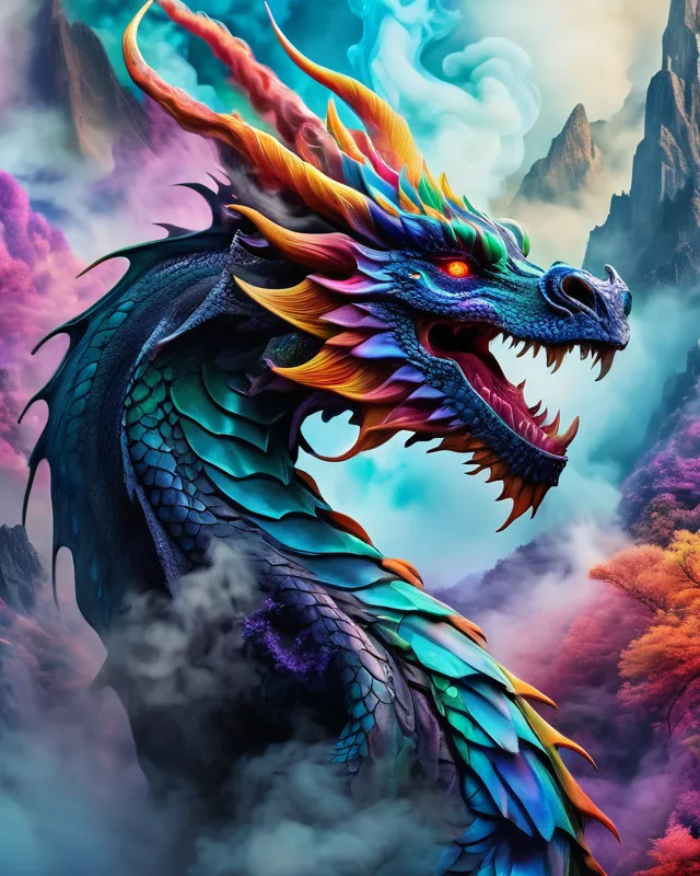 Behold Dragon - Free AI Photo Generator - starryai