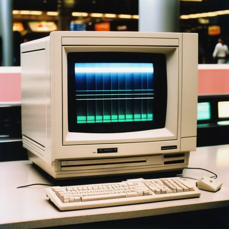 An color film photo of a crt desktop computer in a shopping mall in the 1990’s.
Earth. Duplicates. Distortion. Mutations.