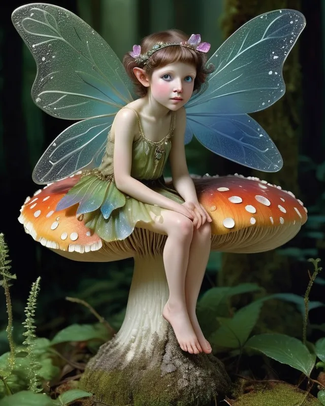 Mushroom Fairy - AI Photo Generator - starryai