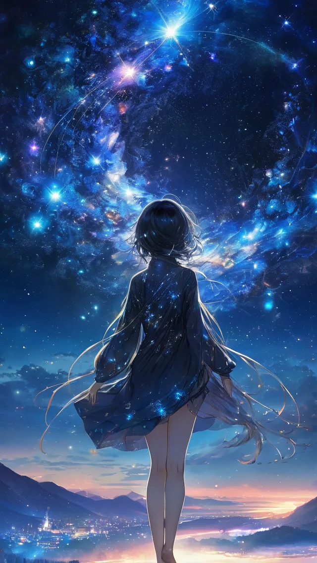 Yuumei - Merging Stars - Ai Photo Generator - Starryai