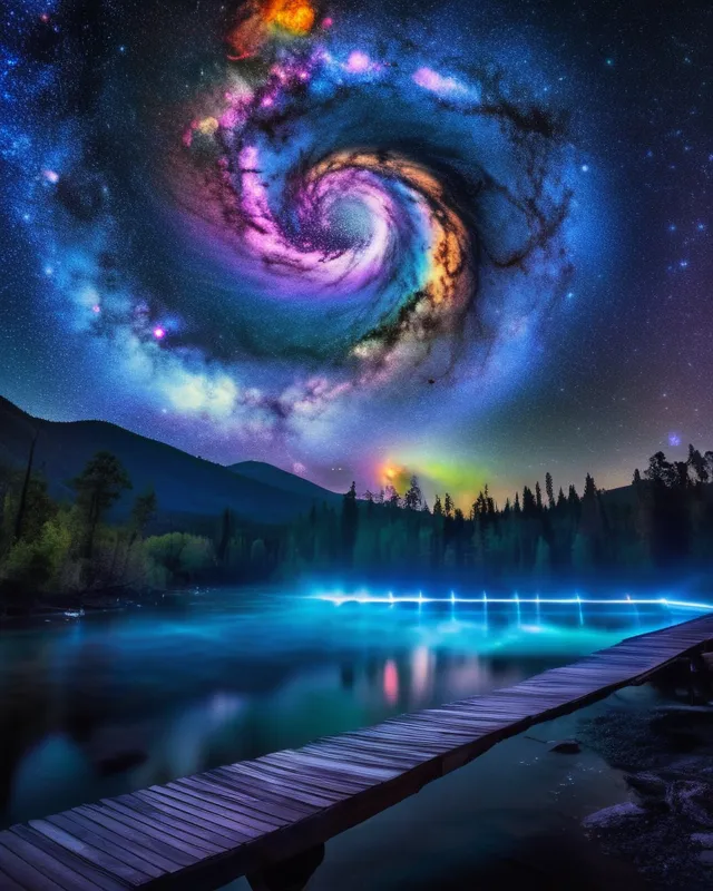 "Envision a celestial concert sky - Free AI Photo Generator - starryai