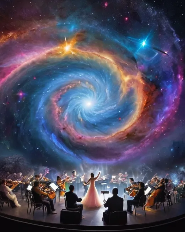 Envision a celestial concert sky - Free AI Photo Generator - starryai