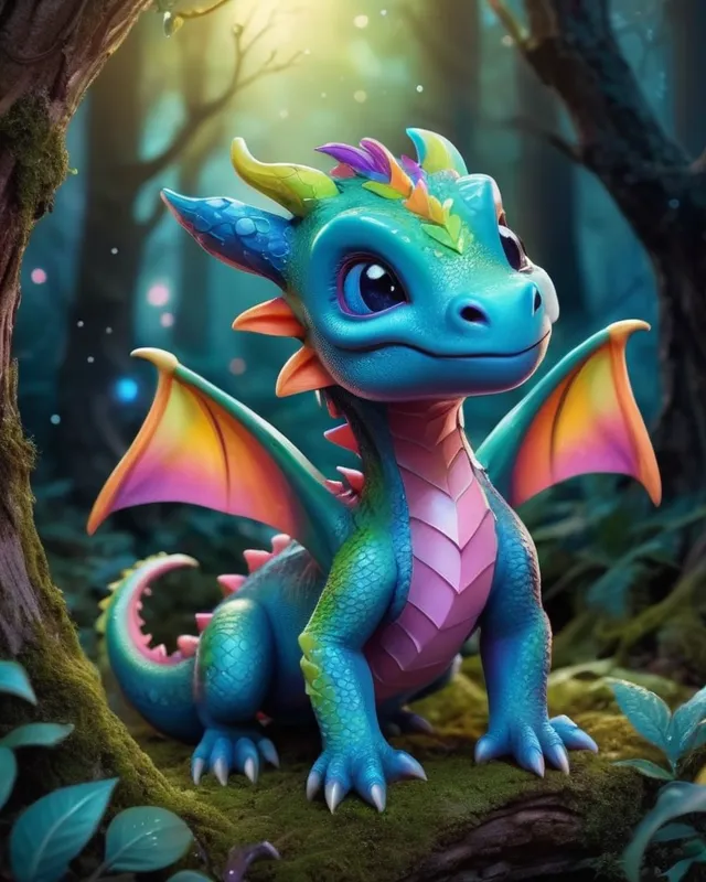 Baby Dragon - Free AI Photo Generator - starryai