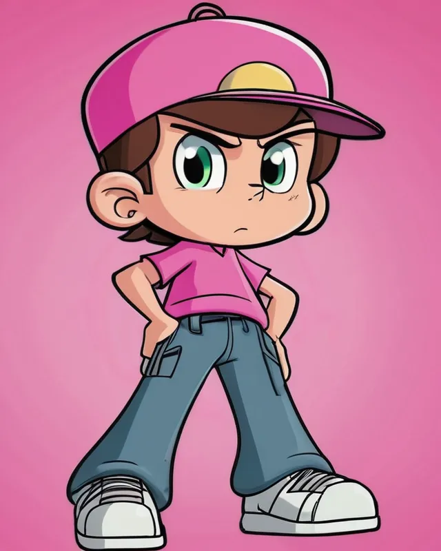 Timmy turner sharting his pants with a concentrated face 