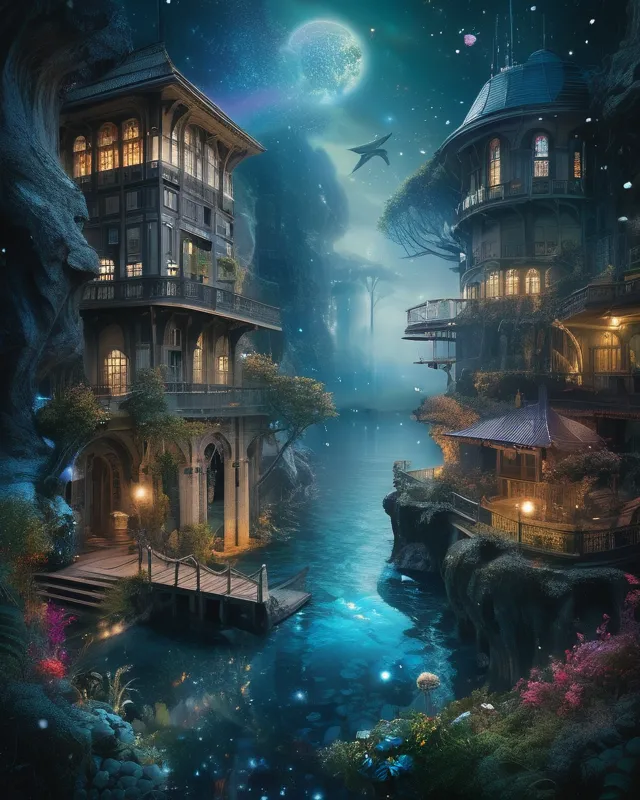 Dreamscapes, A visual Endless on - Free AI Photo Generator - starryai