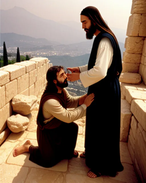 jesus-heals-a-blind-from-birth-9-free-ai-photo-generator-starryai