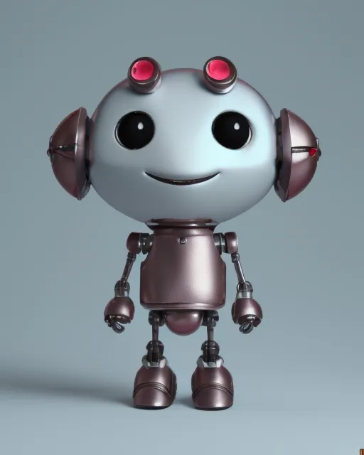 SaeBots - small cute robot with a happy smile