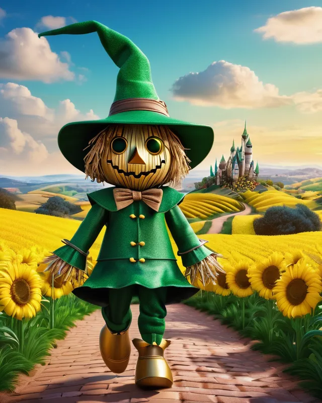 Scarecrow From Wizard Oz - Free AI Photo Generator - starryai