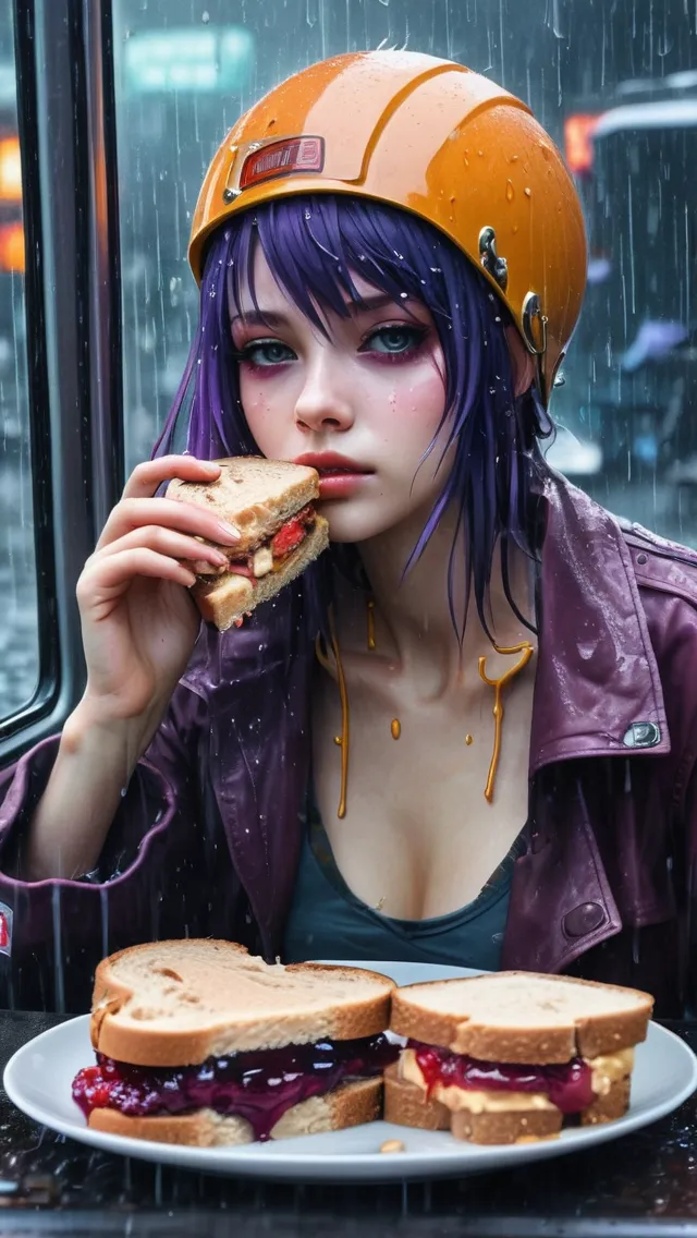 peanut butter jelly time - Free AI Photo Generator - starryai