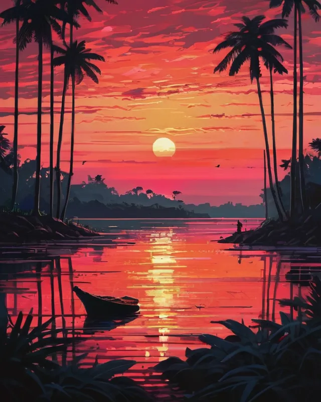 Jungle sunset “Alena Aenami”