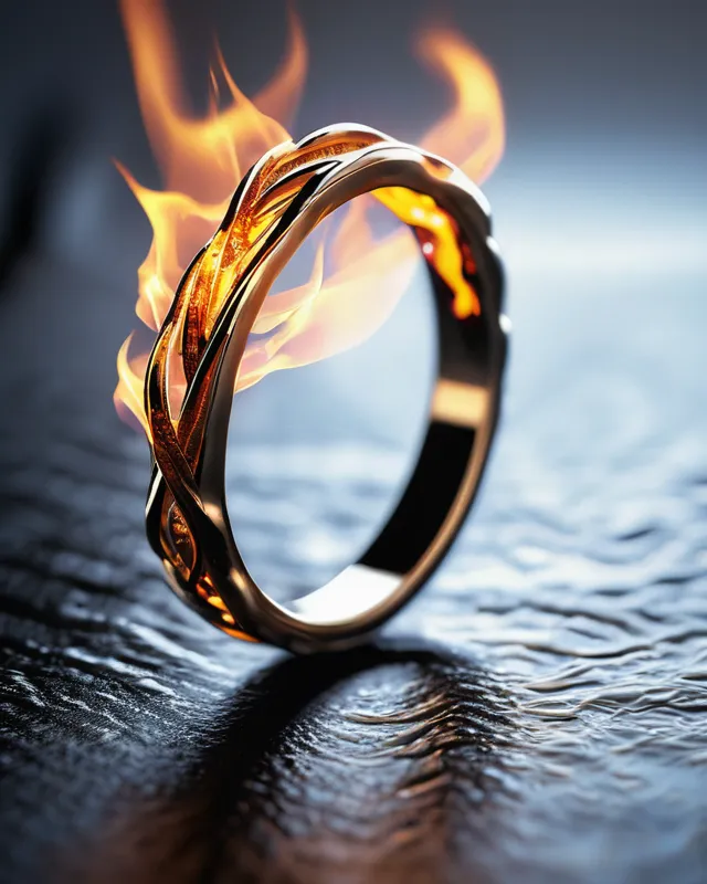 Show me a woman's wedding ring made - AI Photo Generator - starryai