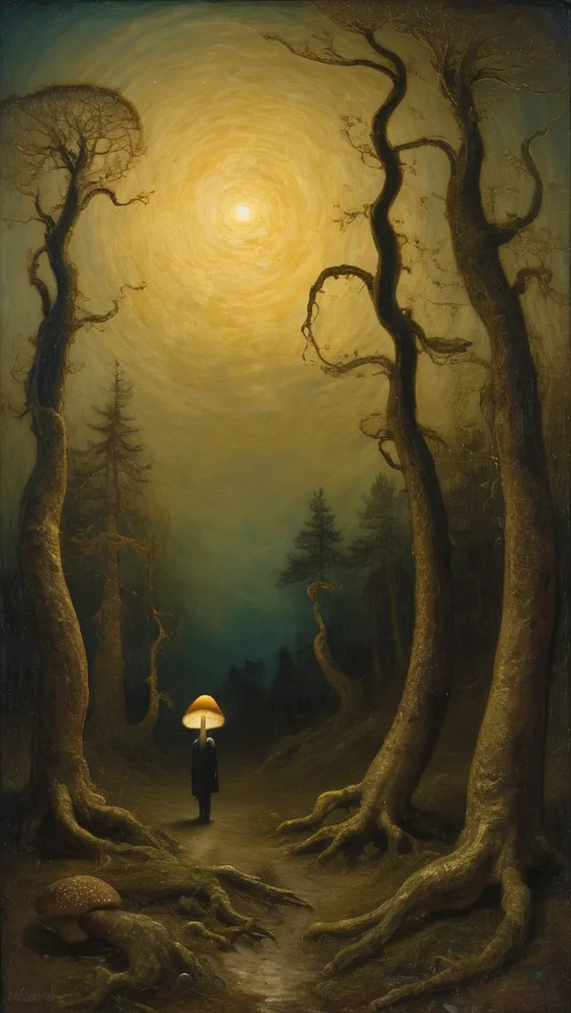 Mushroom Forest - Free AI Photo Generator - starryai