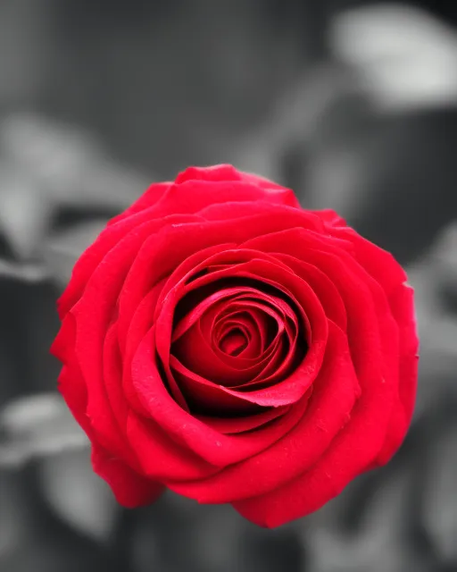 A red rose flower