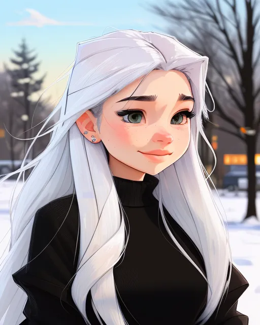 Long hair jumper - Free AI Photo Generator - starryai