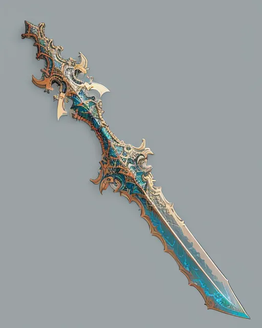 Enchanted sword, concept art, hyper detailed