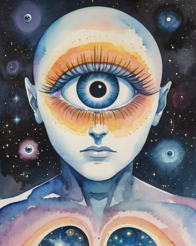 Cosmic Eyes. - Free AI Photo Generator - starryai