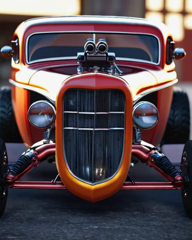 Computer Generated Hot Rods Best ever hot rods, unreal engine - Free AI Photo Generator - starryai