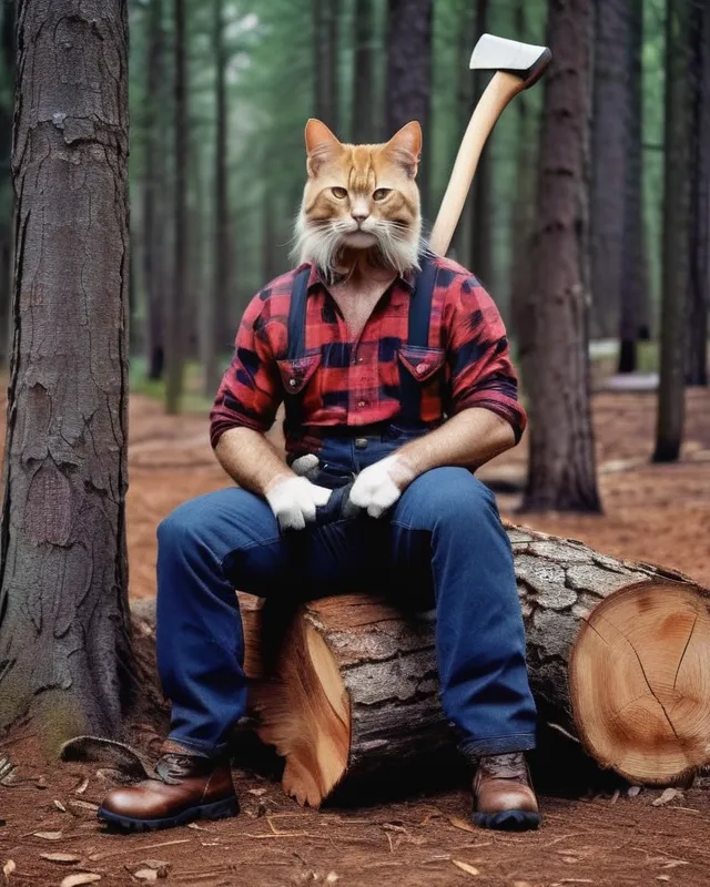 Felineopomorphic lumberjacks 