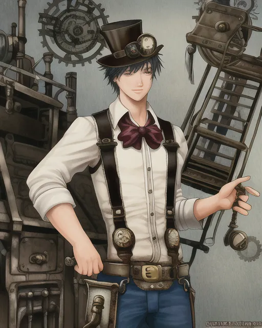 A repairmen boy steampunk