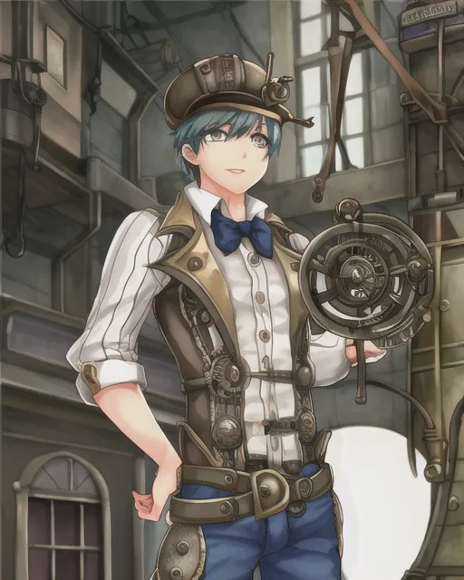 A repairmen boy steampunk