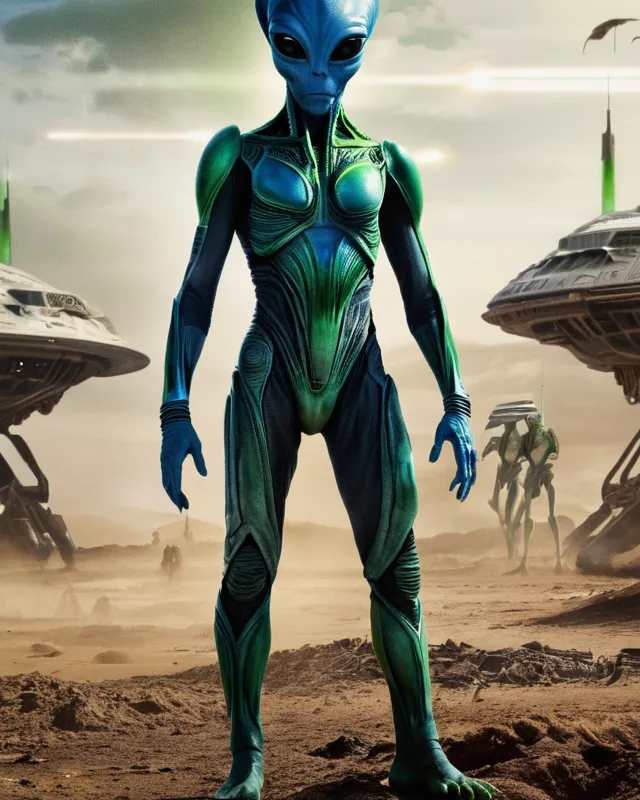 A movie called Alien Survivor 2 - Free AI Photo Generator - starryai