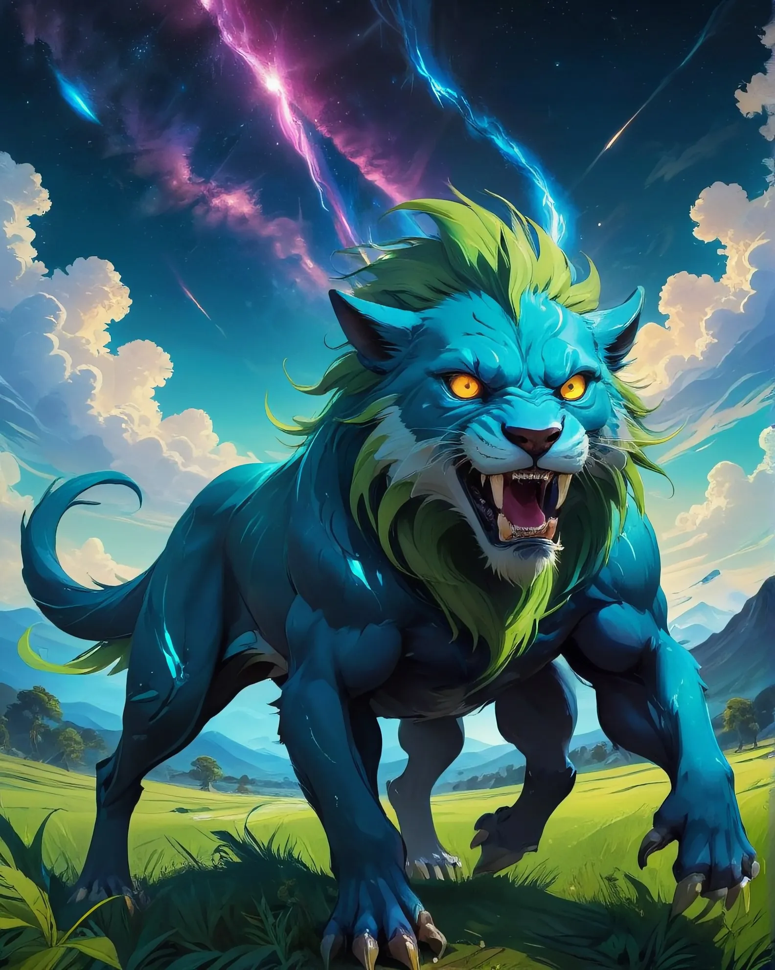 A beasty creature long body, long - Free AI Photo Generator - starryai