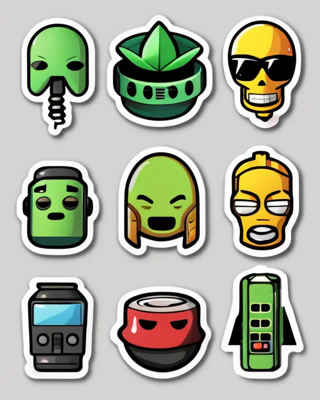 420 Emoji, robot, alien, 420, smokin weed,  hip-hop style, 